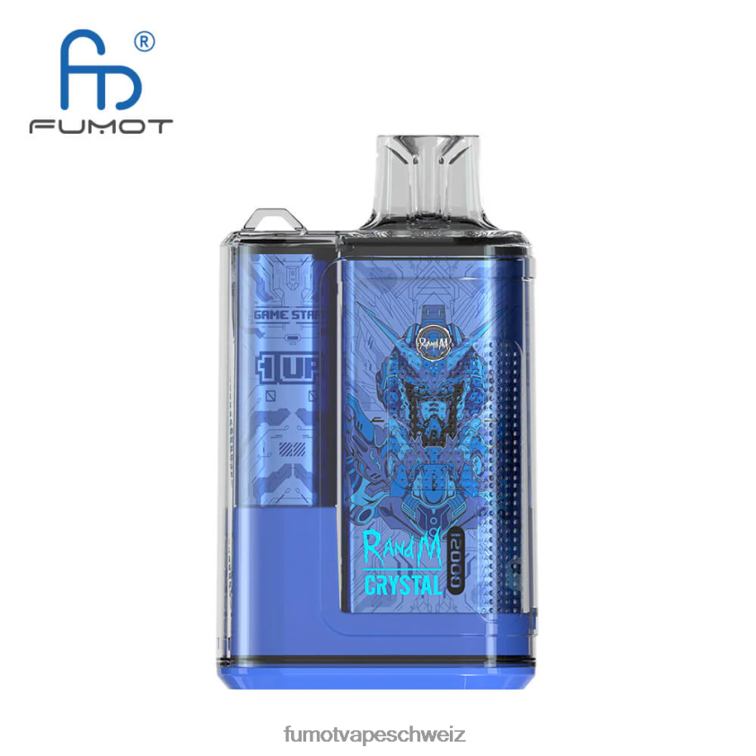 Fumot Crystal 20 ml 12000 Einweg-Vape-Box (1 Stück) X464JP287 | Fumot e Zigarette pfirsichfarbene Mango-Wassermelone