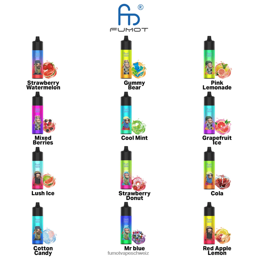 Fumot Sunax 7000 austauschbare Vape-Kartusche (1 Stück) X464JP494 | Fumot Preis Erdbeerwassermelone