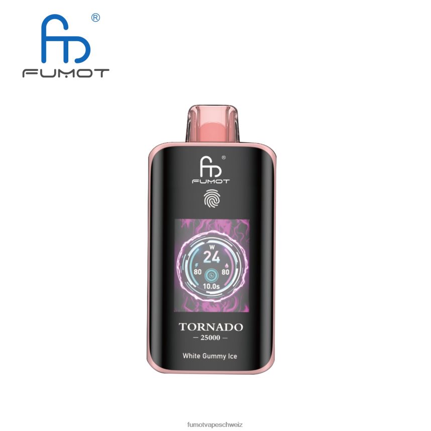 Fumot Tornado 25000 Einweg-Vaporizer weißes Gummieis - R8426614 Fumot Vape Online Shop