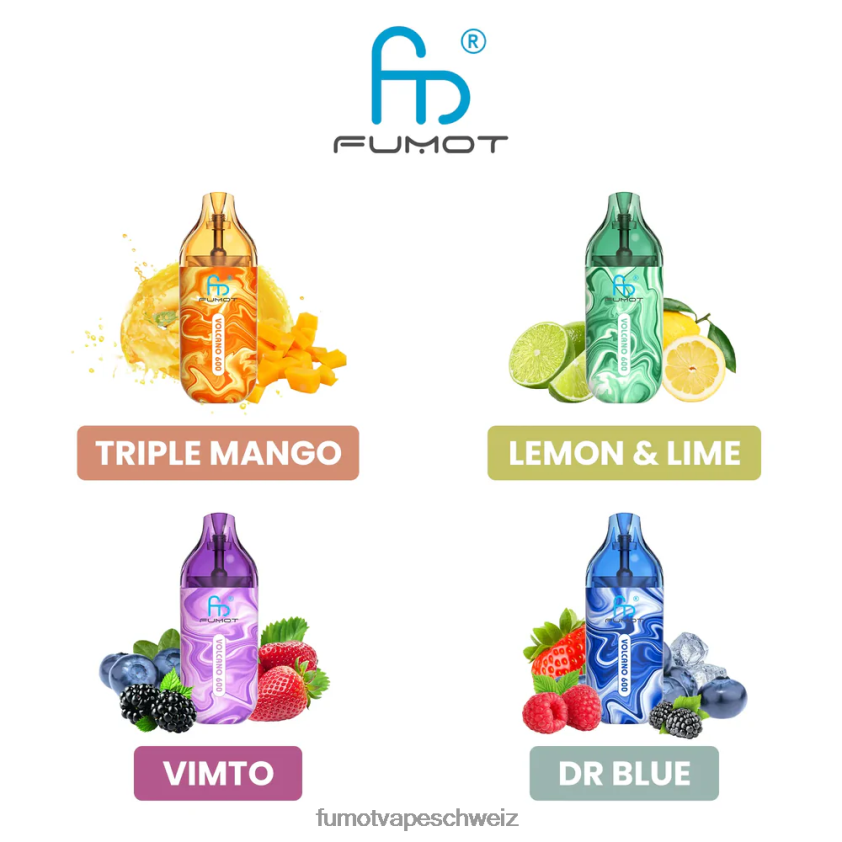Fumot Volcano 600 tpd-konformer Einweg-Vaporizer – 2 ml (3-teiliges Set) X464JP291 | Fumot Schweiz Wassermeloneneis