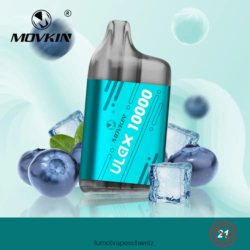 Fumot Movkin Ulax 10000 Einweg-Vape-Pods – 12 ml (1 Stück) X464JP312 | Fumot Vape Schweiz Pfirsich-Mango
