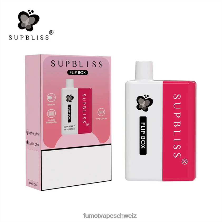 Fumot Supbliss Flip Box 6000 austauschbares Vape-Kit – 10 ml (1 Stück) X464JP331 | Fumot Schweiz Glatteis