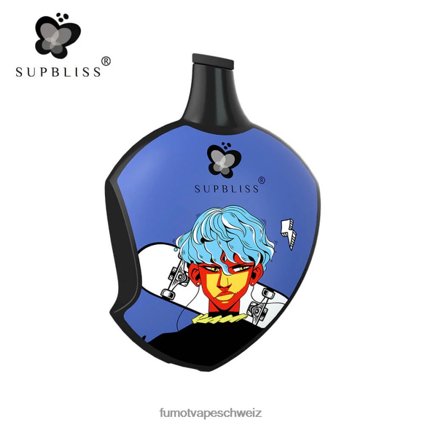 Fumot Supbliss SP6000 Einweg-Vape-Pod – 12 ml (1 Stück) X464JP452 | Fumot Vape Schweiz blaues Razz-Eis