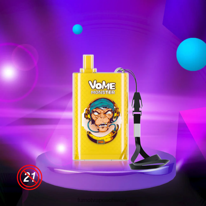 Fumot Vome Monster 10000 Einweg-Vape-Pod-Gerät – 20 ml (1 Stück) X464JP436 | Fumot Store Erdbeerdonut