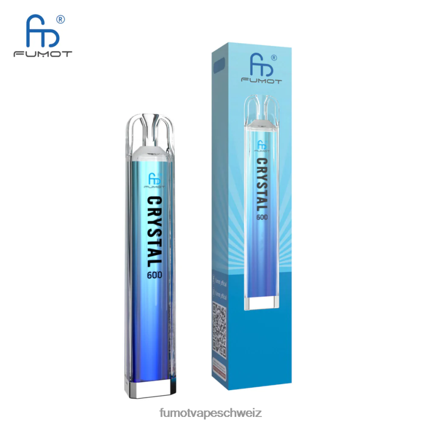 Fumot Crystal 2 ml (3-teiliges Set) Einweg-Vaporizer – 600 tpd-konform X464JP392 | Fumot Vape Schweiz Zitrone und Limette