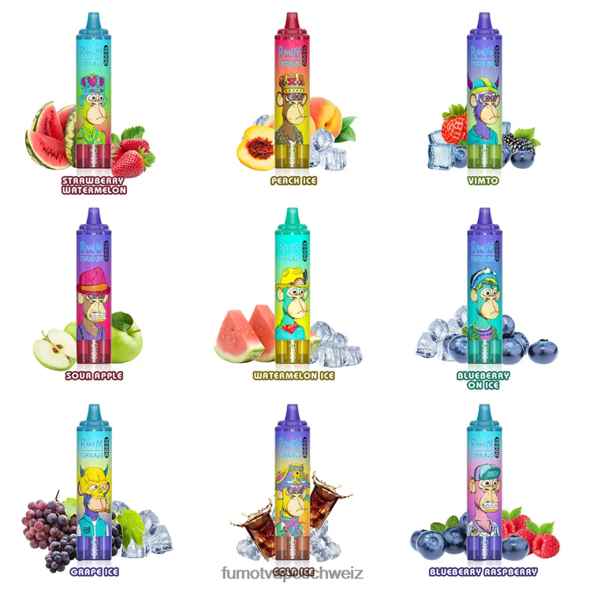 Fumot Tornado 25 ml 15000 Einweg-Vaporizer (1 Stück) X464JP198 | Fumot Vape Flavours Drachenfrucht
