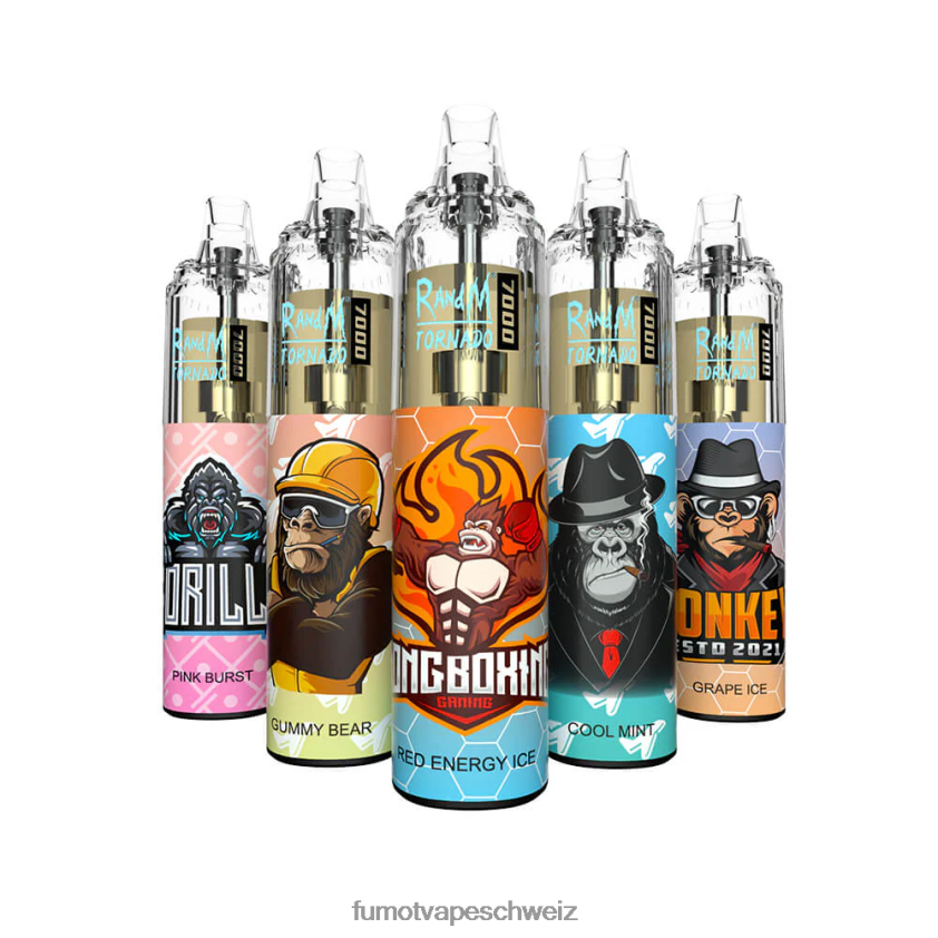 Fumot Tornado 7000 Einweg-Vape-Pen 0 % – 14 ml (1 Stück) X464JP543 | Fumot Vape Kaufen Erdbeerwassermelone