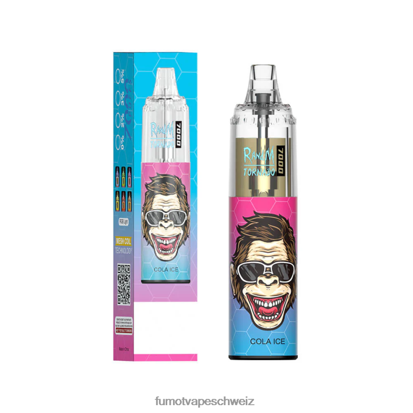 Fumot Tornado 7000 Einweg-Vape-Pen – 14 ml (1 Stück) X464JP107 | Fumot e Zigarette Tigerblut