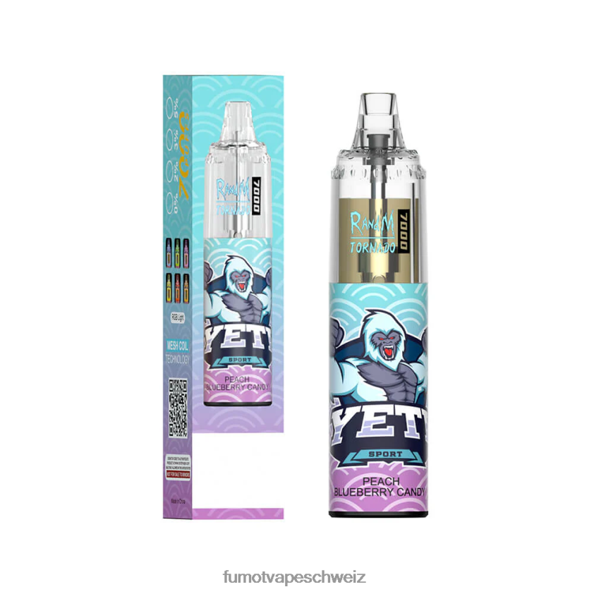 Fumot Tornado 7000 Einweg-Vape-Pen – 14 ml (1 Stück) X464JP107 | Fumot e Zigarette Tigerblut