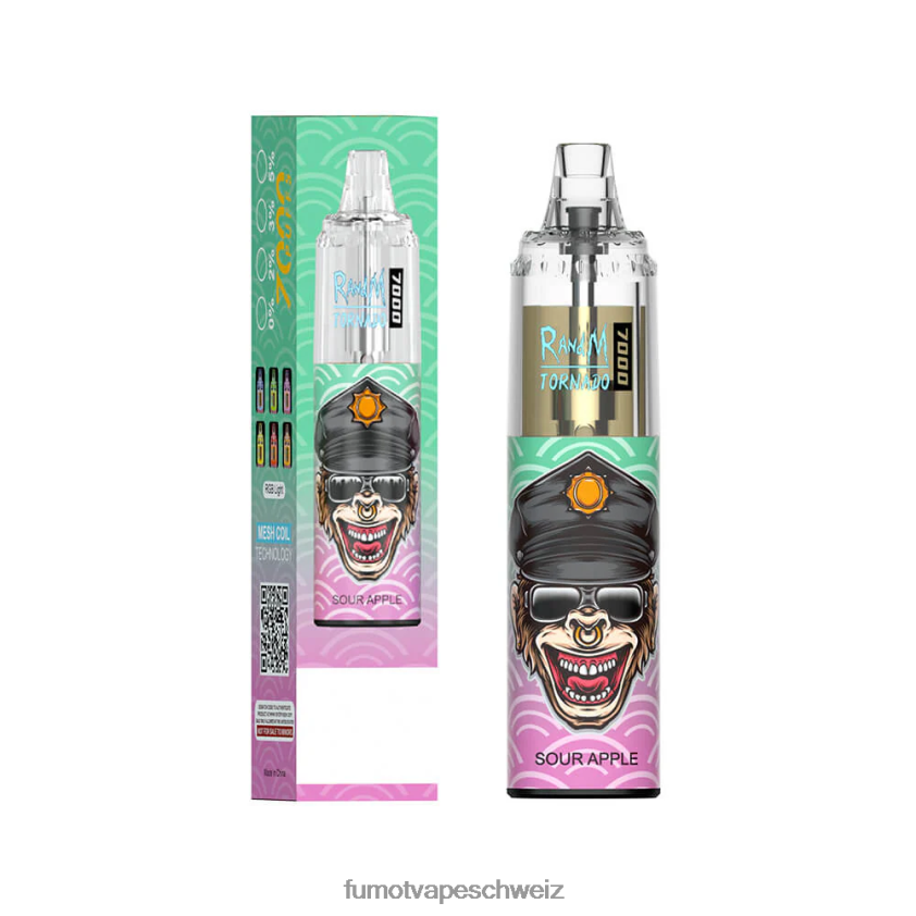 Fumot Tornado 7000 Einweg-Vape-Pen – 14 ml (1 Stück) X464JP107 | Fumot e Zigarette Tigerblut