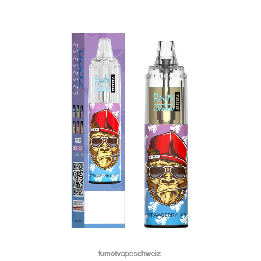 Fumot Tornado 7000 Einweg-Vape-Pen – 14 ml (1 Stück) X464JP107 | Fumot e Zigarette Tigerblut