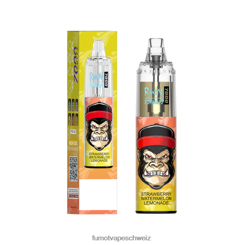 Fumot Tornado 7000 Einweg-Vape-Pen – 14 ml (1 Stück) X464JP107 | Fumot e Zigarette Tigerblut