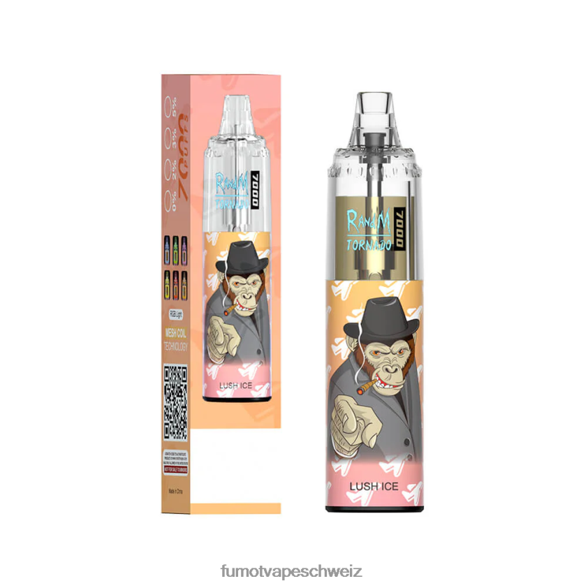 Fumot Tornado 7000 Einweg-Vape-Pen – 14 ml (1 Stück) X464JP107 | Fumot e Zigarette Tigerblut