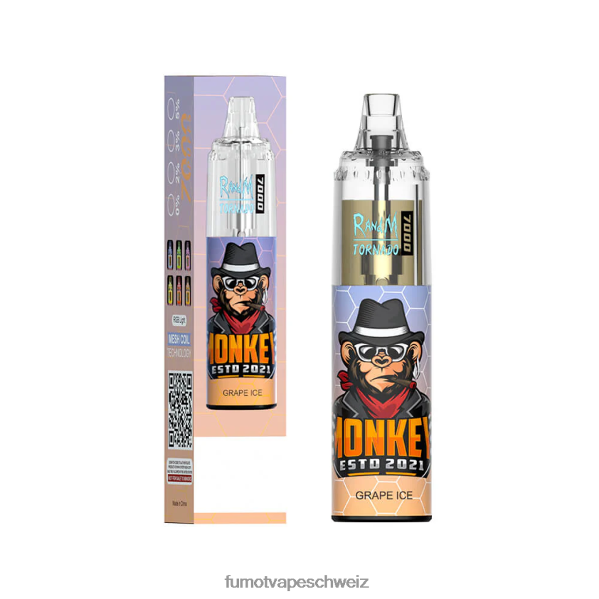 Fumot Tornado 7000 Einweg-Vape-Pen – 14 ml (1 Stück) X464JP107 | Fumot e Zigarette Tigerblut
