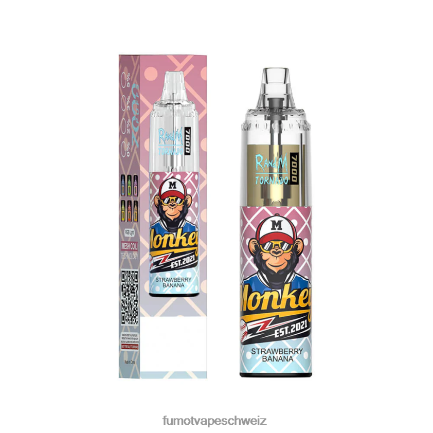 Fumot Tornado 7000 Einweg-Vape-Pen – 14 ml (1 Stück) X464JP107 | Fumot e Zigarette Tigerblut