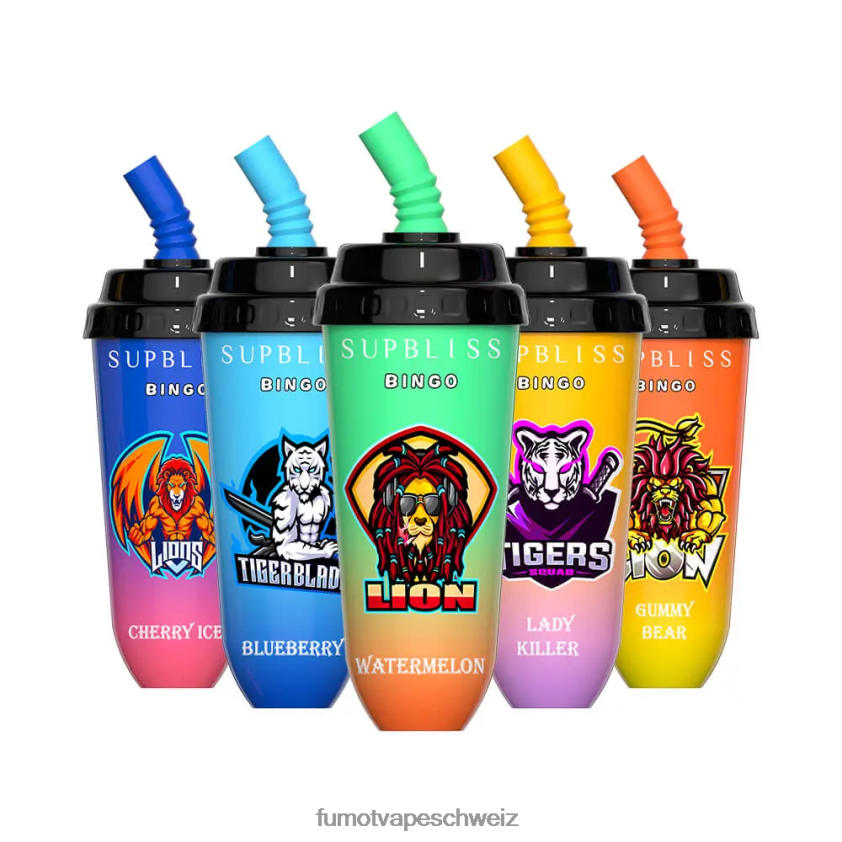 Fumot Supbliss Bingo 16 ml 8000 Einweg-Vape-Pod-Gerät (1 Stück) X464JP402 | Fumot Vape Schweiz Liebe66