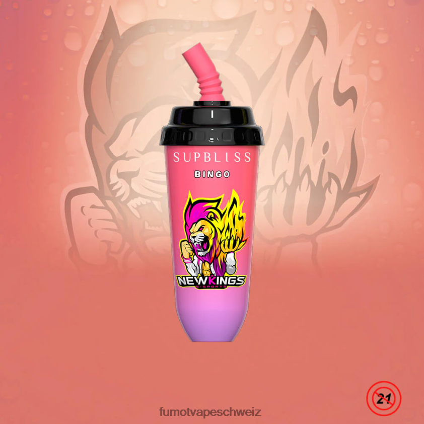 Fumot Supbliss Bingo 16 ml 8000 Einweg-Vape-Pod-Gerät (1 Stück) X464JP402 | Fumot Vape Schweiz Liebe66