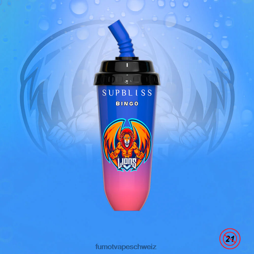 Fumot Supbliss Bingo 16 ml 8000 Einweg-Vape-Pod-Gerät (1 Stück) X464JP402 | Fumot Vape Schweiz Liebe66