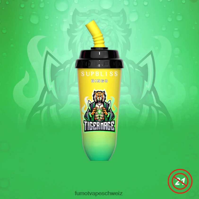 Fumot Supbliss Bingo 16 ml 8000 Einweg-Vape-Pod-Gerät (1 Stück) X464JP412 | Fumot Vape Schweiz Wassermelone