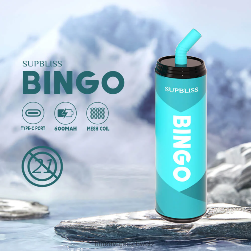Fumot Supbliss Bingo 9000 Einweg-Vape-Pen (1 Stück) – 18 ml X464JP471 | Fumot Schweiz üppiges Eis