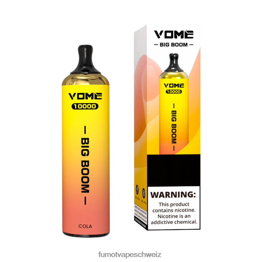 Fumot Vome Big Boom Einweg-Vape-Pen 10000 - 20 ml (1 Stück) X464JP447 | Fumot e Zigarette pinke Limonade