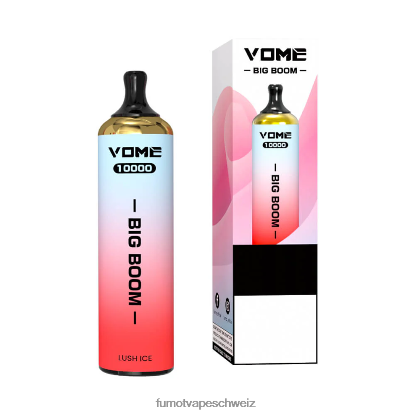 Fumot Vome Big Boom Einweg-Vape-Pen 10000 - 20 ml (1 Stück) X464JP447 | Fumot e Zigarette pinke Limonade