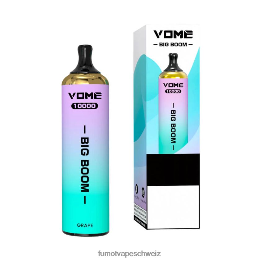 Fumot Vome Big Boom Einweg-Vape-Pen 10000 - 20 ml (1 Stück) X464JP447 | Fumot e Zigarette pinke Limonade