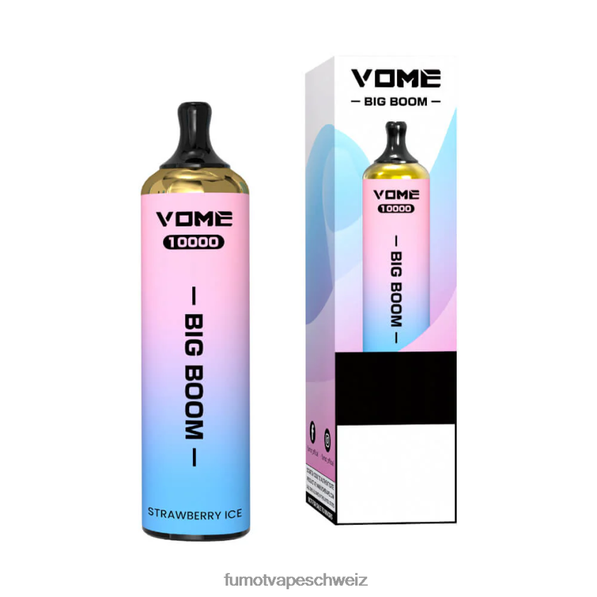 Fumot Vome Big Boom Einweg-Vape-Pen 10000 - 20 ml (1 Stück) X464JP447 | Fumot e Zigarette pinke Limonade